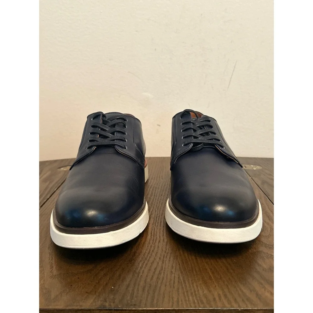 Allen Edmonds Carson Men's Leather Hybrid‎ Lace up Derby Shoes Size 9.5 Navy